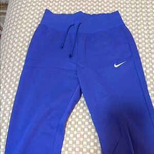 Nike women Blue Joggers with White Swoosh